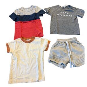 Toddler boy 2t tshirt shorts bundle Mini Influencer Carters
